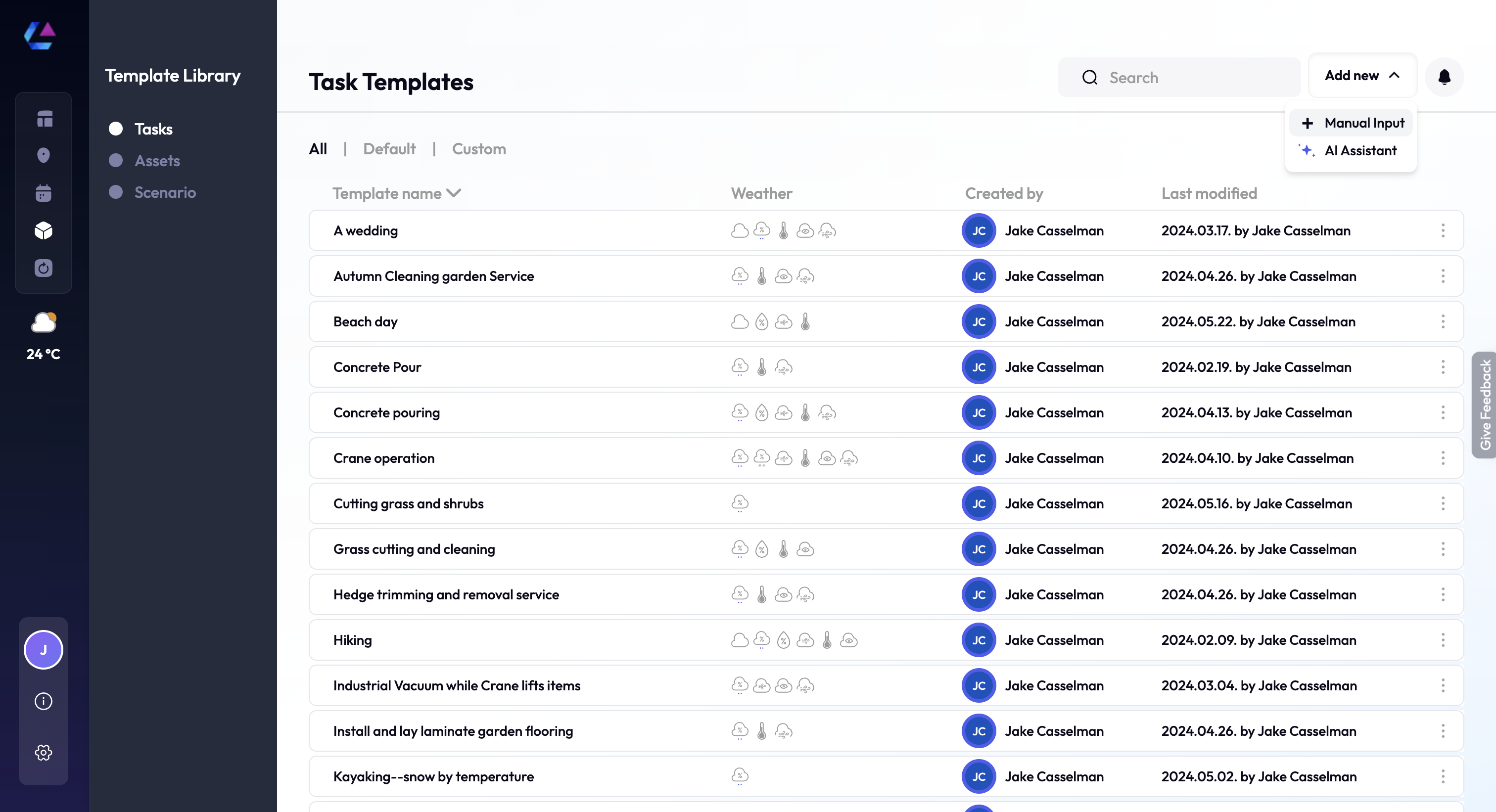 Finding the task templates