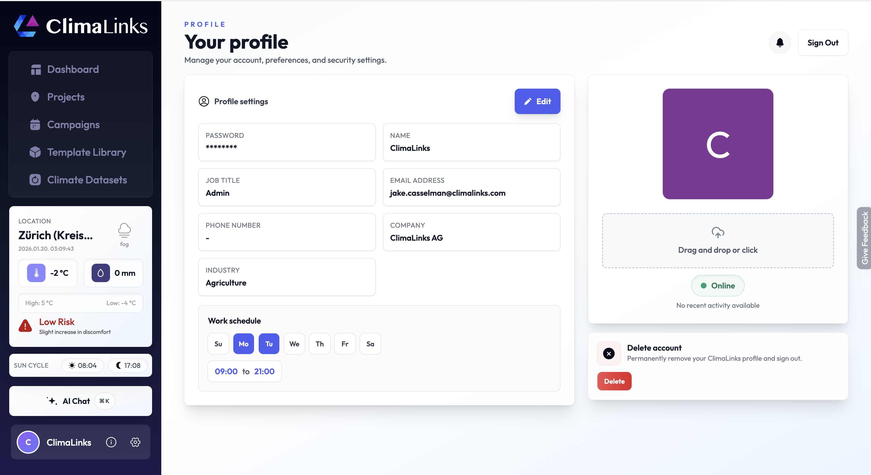 Overview of WRM User Settings